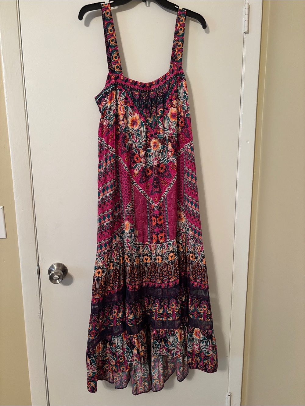 Anthropologie Lovett Tiered Floral Paisley Maxi Dress - Picture 1 of 5